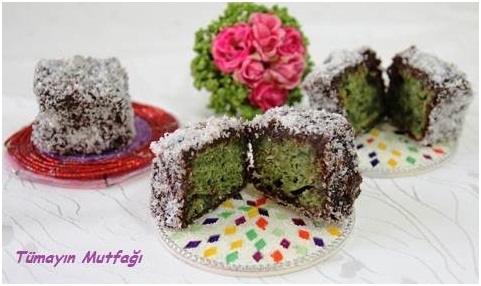 Ispanaklı Lamington Kek