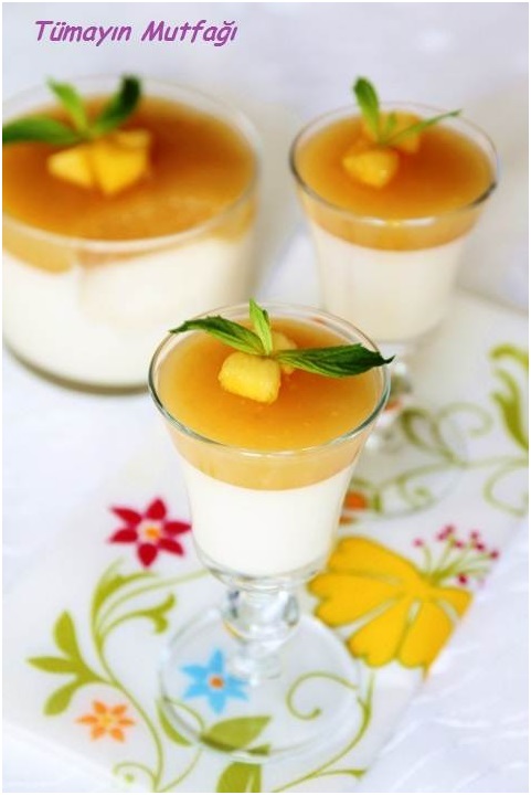 Şeftali Pelteli Panna Cotta