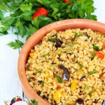 patlıcanlı bulgur pilavı1