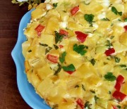 Patatesli Pasta Omlet