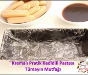 Kremalı Pratik Kedidili Pastası