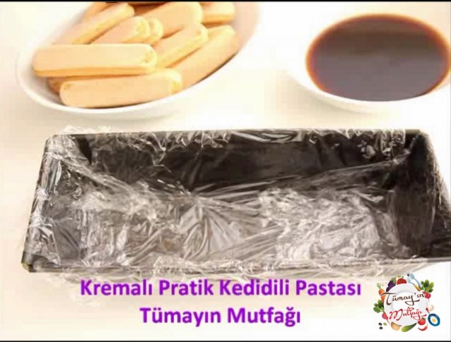 Kremalı Pratik Kedidili Pastası