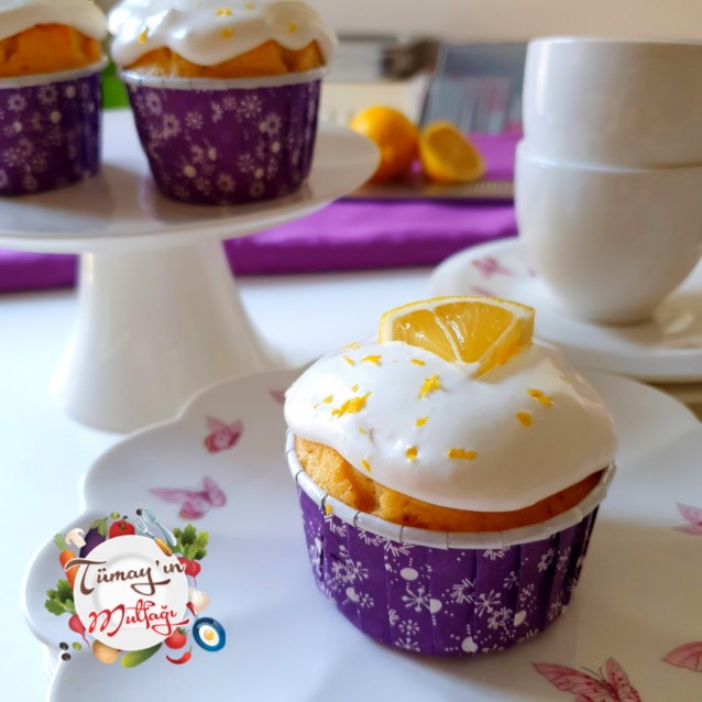 Kremalı Limonlu Cupcake