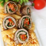 ıspanaklı sebzeli biftek rulo